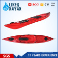 Kayak da pesca, barco de pesca, caiaque com dois suportes da barra de pesca da inserção